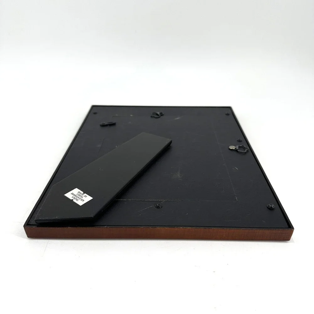 Wooden Photo Frame Dark Brown 5x7 Tabletop Display Stand Up Country‎